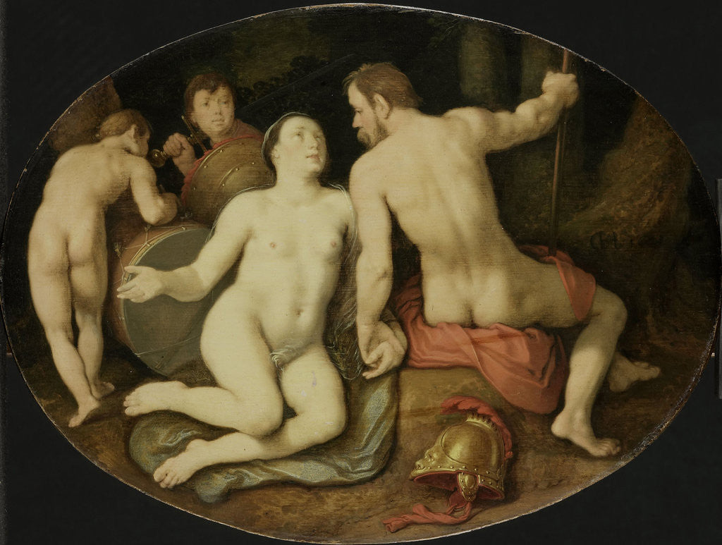 Detail of Venus and Mars by Cornelis Cornelisz. van Haarlem