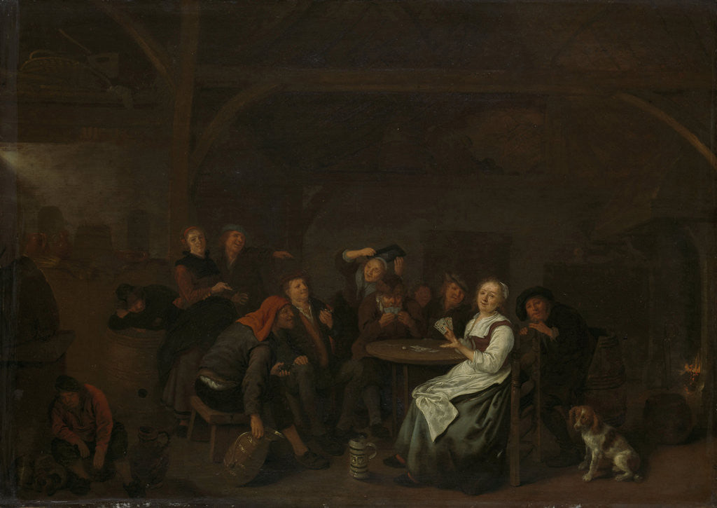 Detail of Cheating at cards by Jan Miense Molenaer