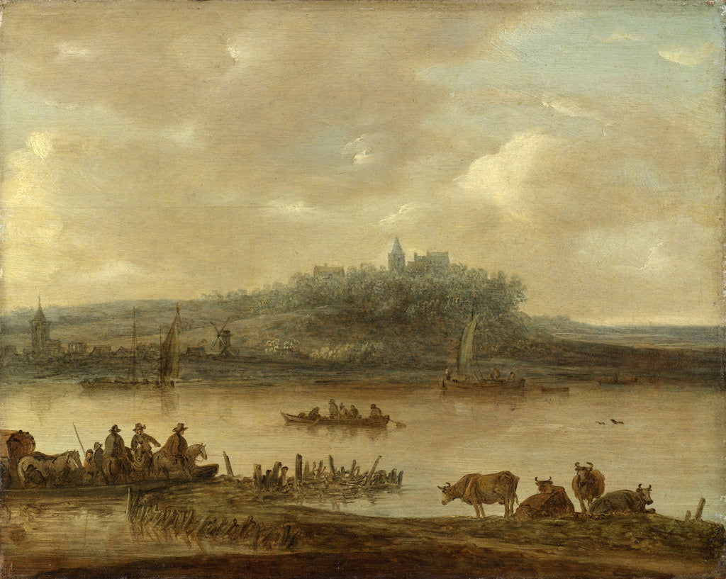Detail of View of the Rhine and the Elterberg by Anonymous