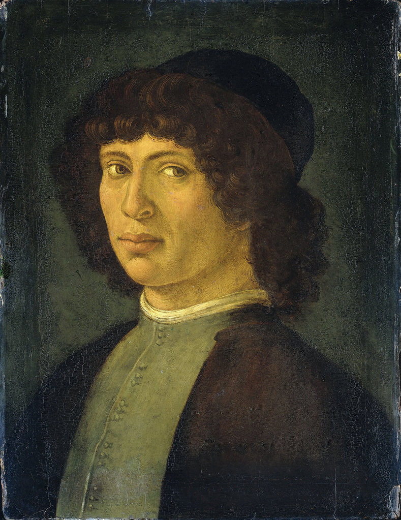 Detail of Portrait of a young man by Anonymous