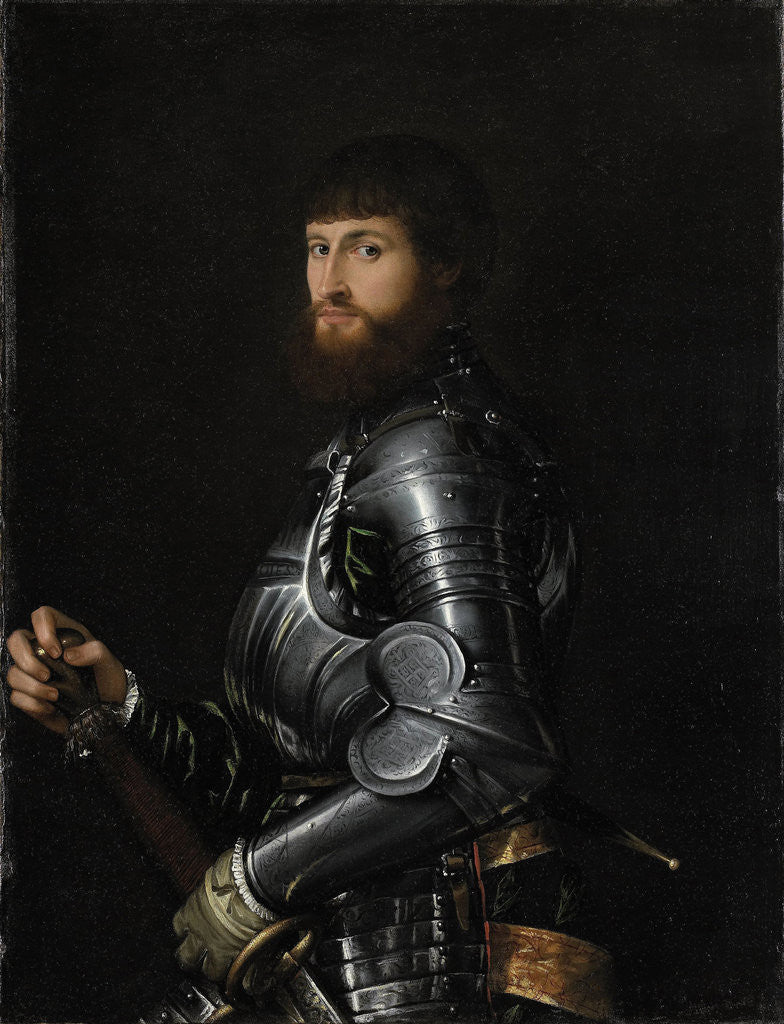 Detail of Portrait of a Nobleman in Armor by Anonymous