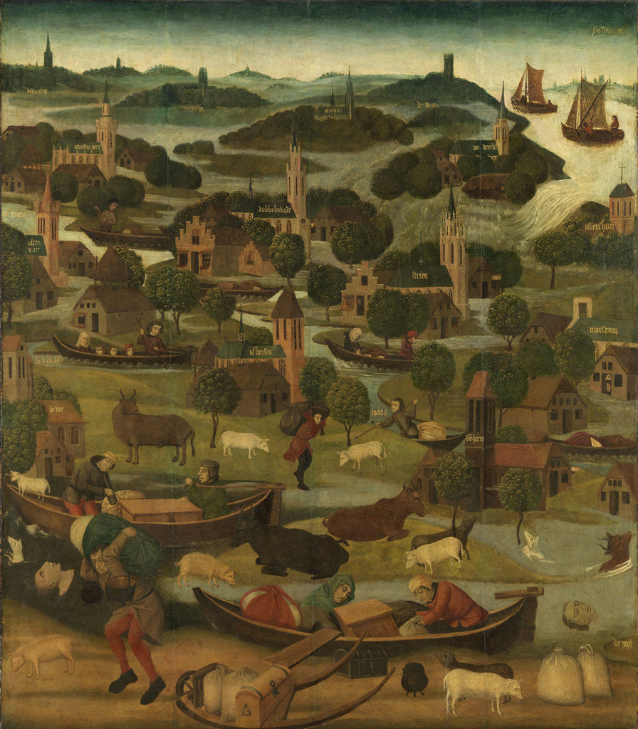 Detail of The Saint Elizabeth’s Day Flood, Master of the St Elizabeth Panels by Anonymous