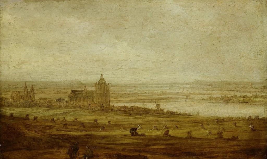 Detail of View of Arnhem, The Netherlands by Jan van Goyen