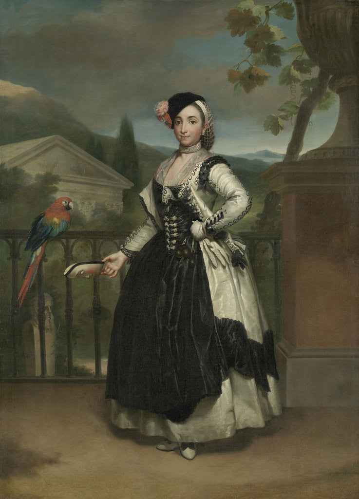 Detail of Portrait of Isabel Parreño y Arce, Marquesa de Llano by Anton Raphaël Mengs