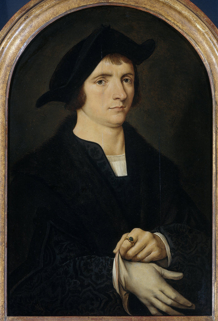 Detail of Portrait of Joris Vezeleer by Anonymous