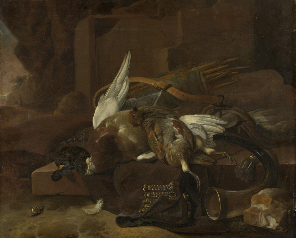 Detail of Dead Birds by Melchior d' Hondecoeter