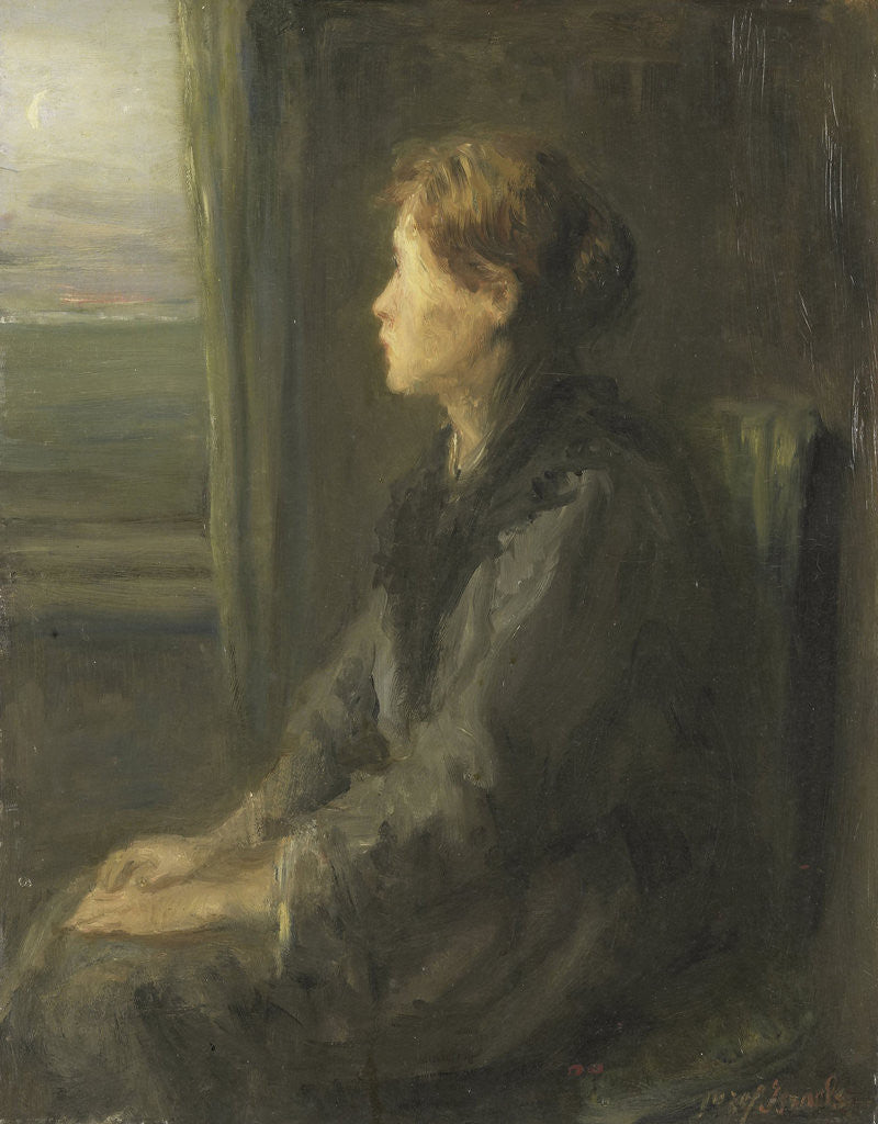 Detail of Woman near the window by Jozef Israëls