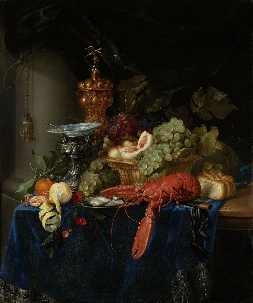 Detail of Still Life with Golden Goblet by Pieter de Ring