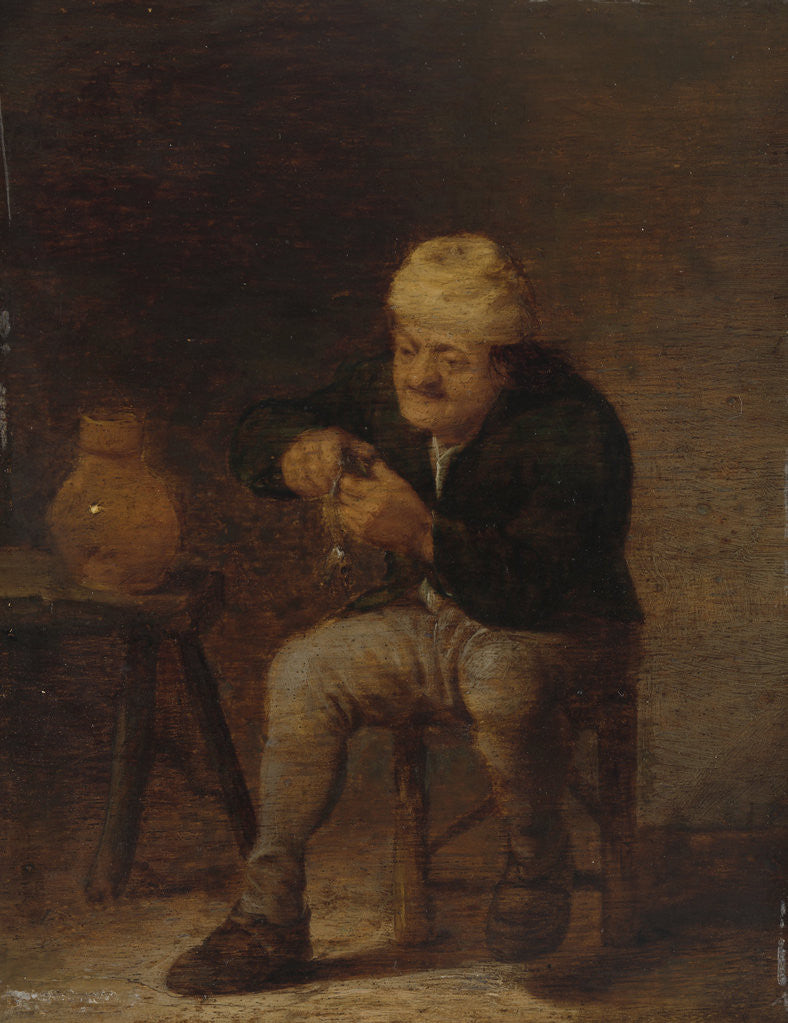 Detail of The Herring-Eater by Pieter Hermansz. Verelst