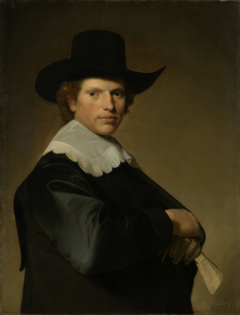 Detail of Portrait of a Man by Johannes Cornelisz. Verspronck