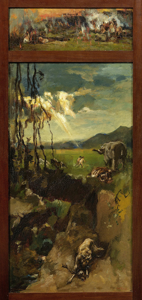 Detail of The destruction of Sodom and Gomorrah by Willem de Zwart