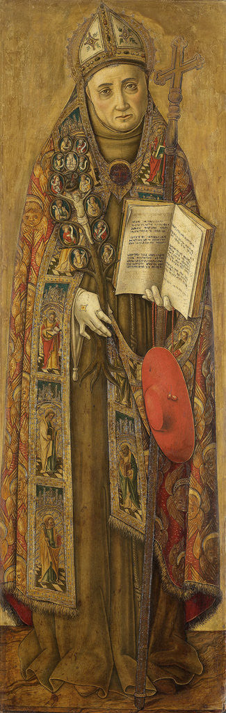Detail of Saint Bonaventure by Vittore Crivelli