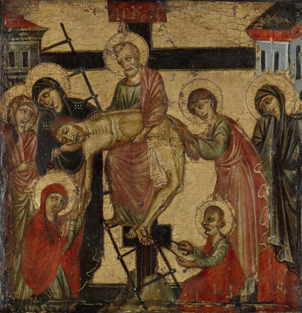 Detail of The Deposition and the Entombment by Anonymous