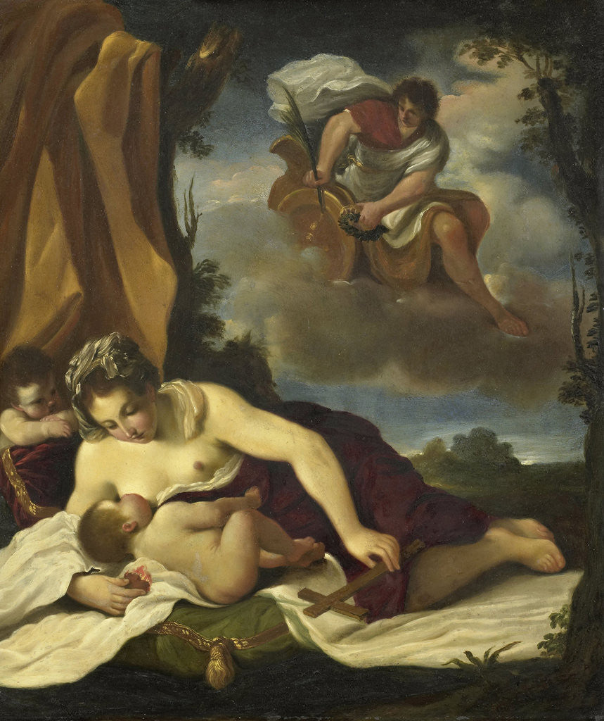 Detail of Caritas by Guercino
