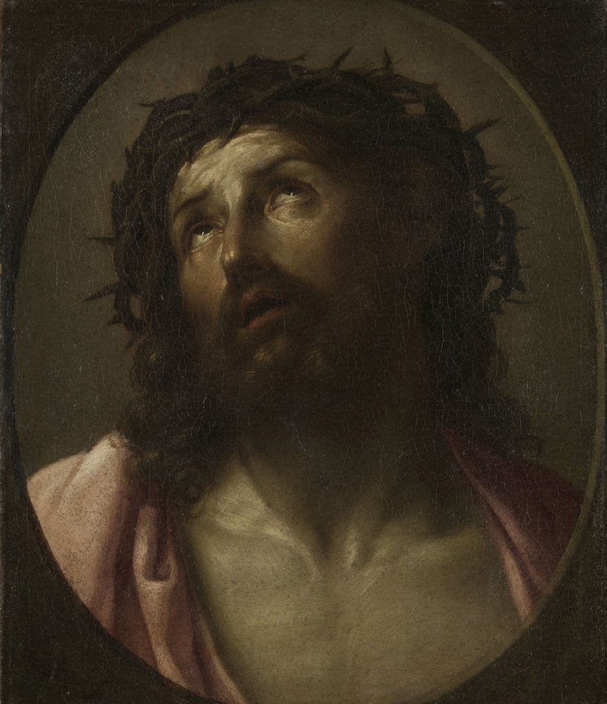 Detail of Man of Sorrows by Follower of Guido Reni