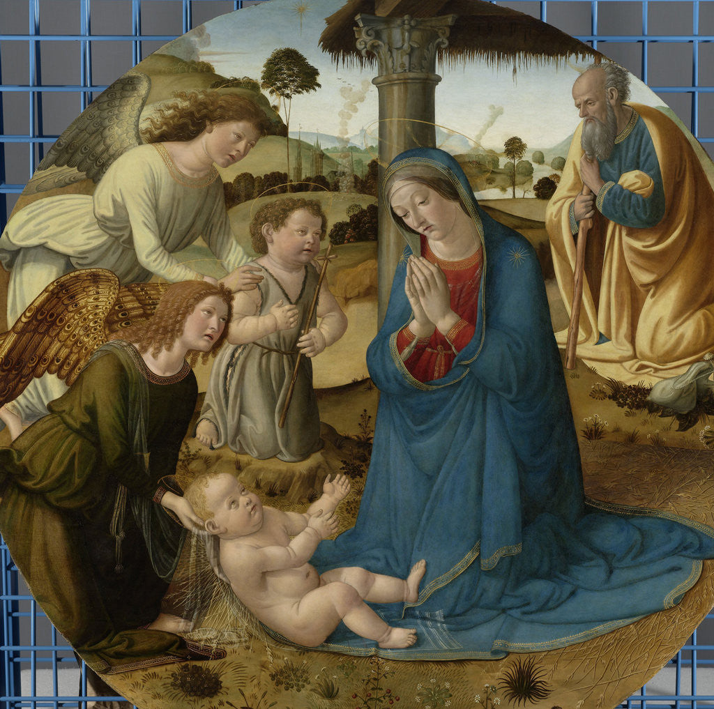 Detail of The Adoration of the Christ Child by Cosimo Rosselli