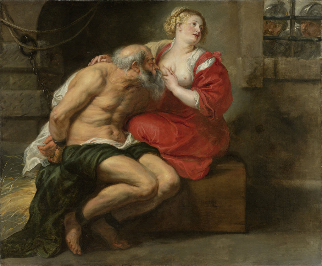 Detail of Cimon and Pero (Roman Charity) by Peter Paul Rubens