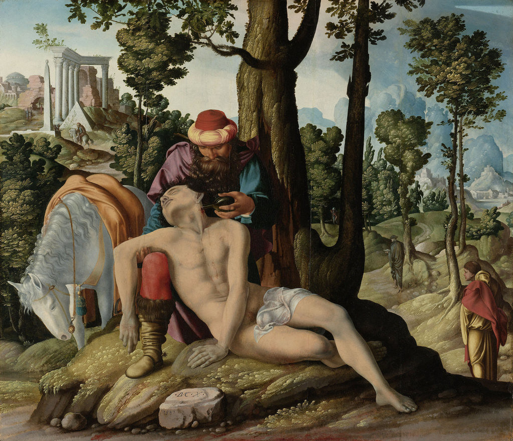 Detail of The Good Samaritan by The Master of the Good Samaritan