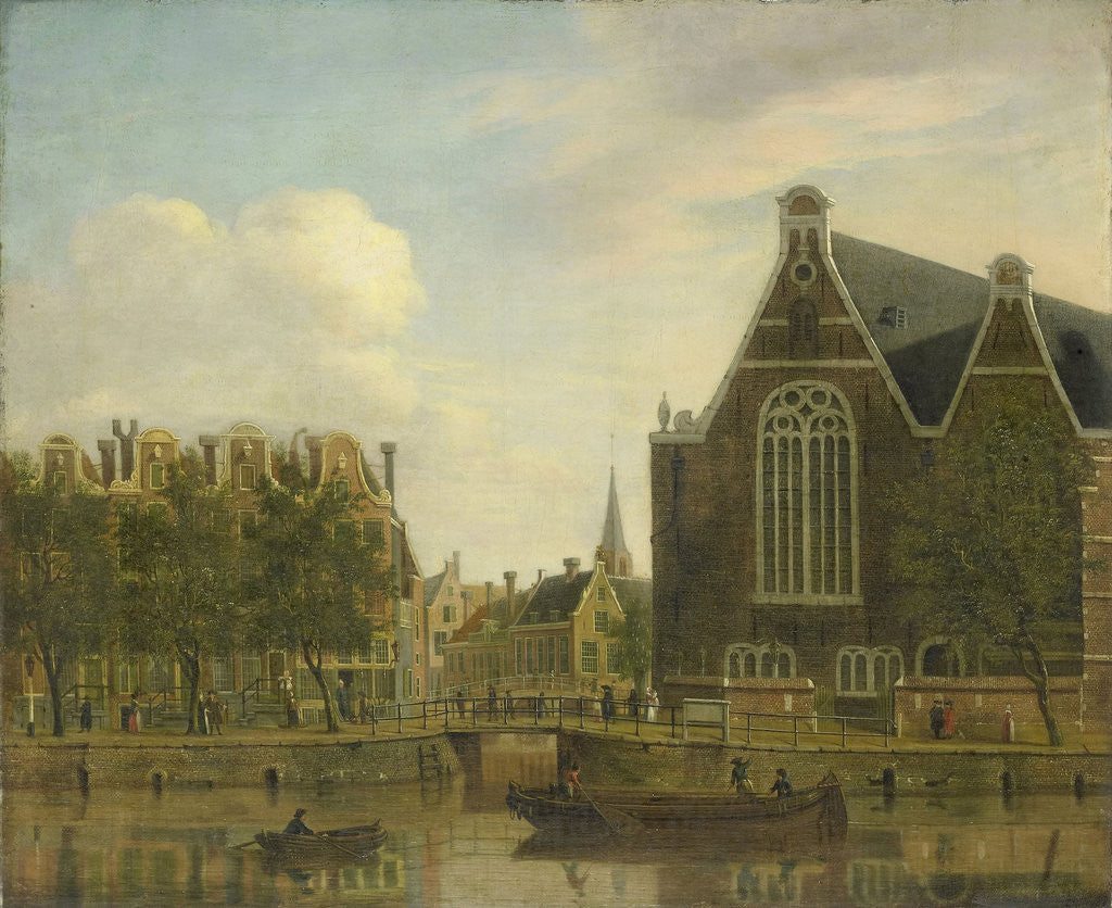 Detail of The so-called Boerenverdriet (Peasant's Lament) on the Spui of Amsterdam by Jan Ekels I