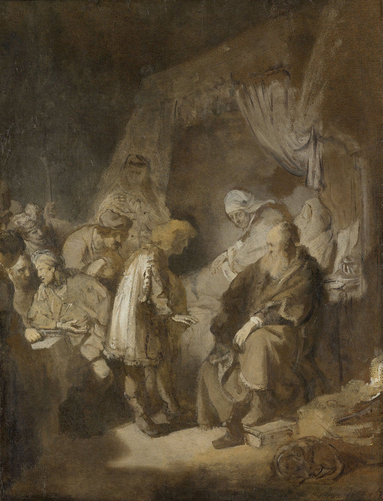 Detail of Joseph Telling his Dreams to his Parents and Brothers by Rembrandt Harmensz. van Rijn