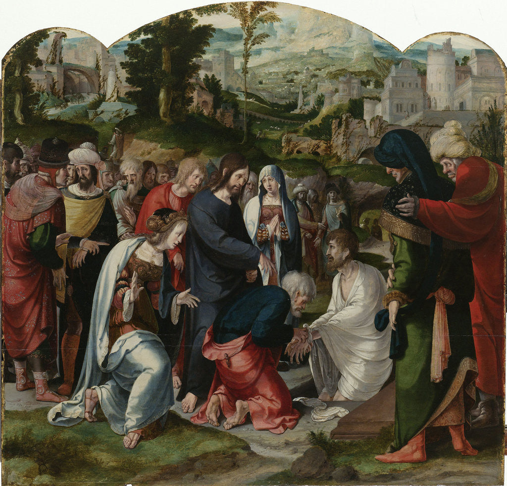 Detail of The Raising of Lazarus by Aertgen Claesz van Leyden