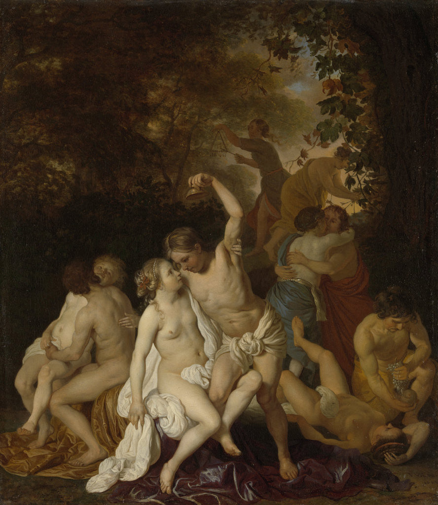 Detail of Scene with Bacchantes by Jacob van Loo