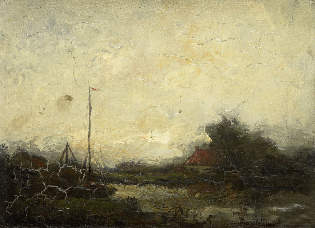 Detail of Landscape by Frans Helfferich