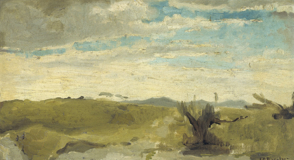 Detail of Dune landscape near Dekkersduin, The Hague, The Netherlands by George Hendrik Breitner