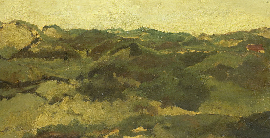 Detail of Heathland, presumably in in Drente, The Netherlands by George Hendrik Breitner