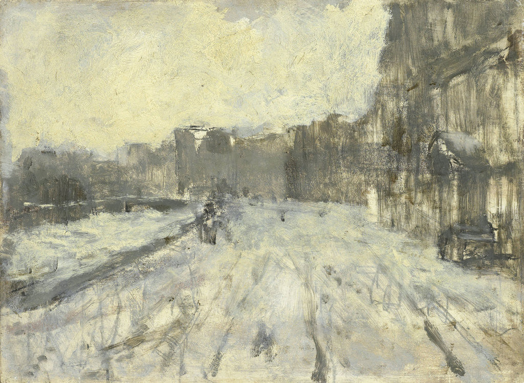 Detail of Rokin Amsterdam, The Netherlands by George Hendrik Breitner