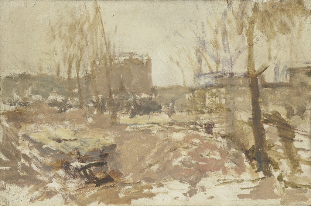 Detail of Building plot on the De Clercqstraat by George Hendrik Breitner