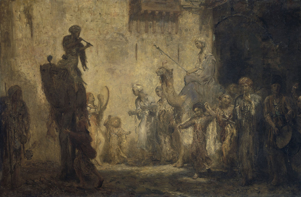 Detail of Oriental wedding by Marius Bauer