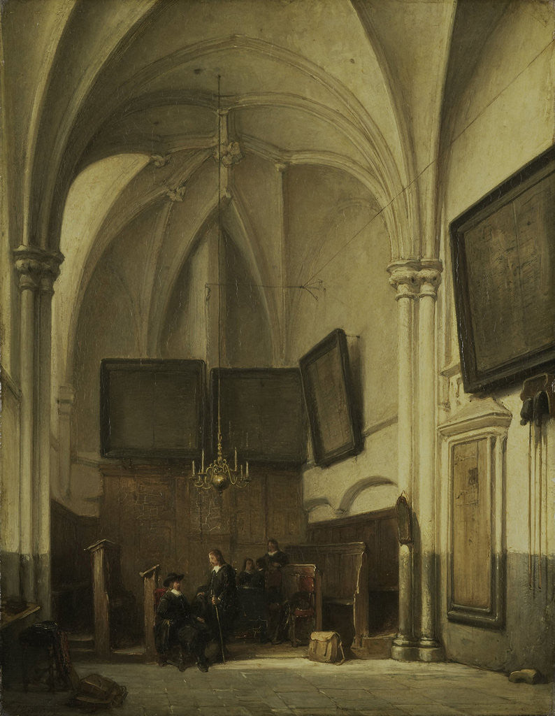 Detail of The vestry of the Sint Stevens Church Nijmegen, The Netherlands by Johannes Bosboom