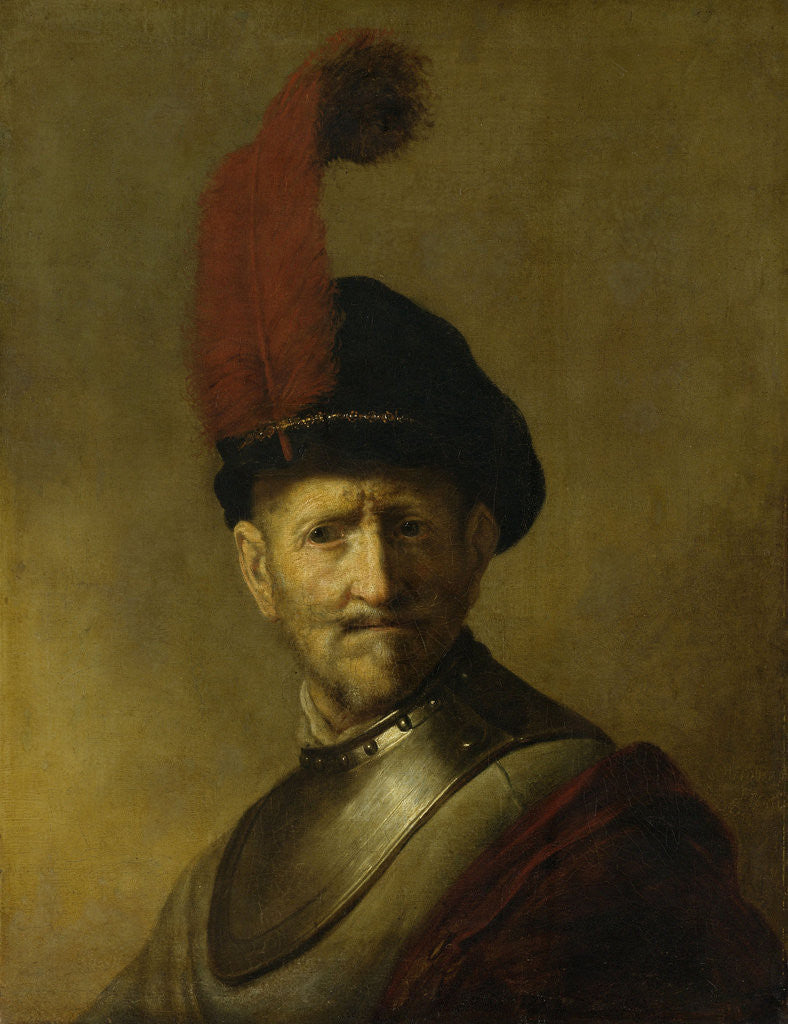Detail of Portrait of a man, perhaps Rembrandt's father, Harmen Gerritsz van Rijn by Anonymous