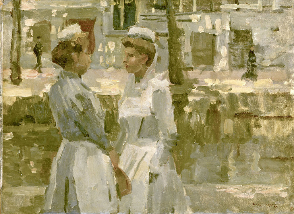 Detail of Amsterdam household maids, The Netherlands by Isaac Israels