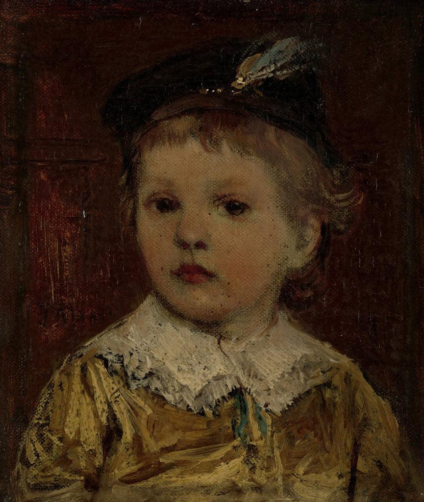Detail of Portrait of Willem, presumably Willem Matthijs Maris Jbzn, son of Jacob Maris by Jacob Maris