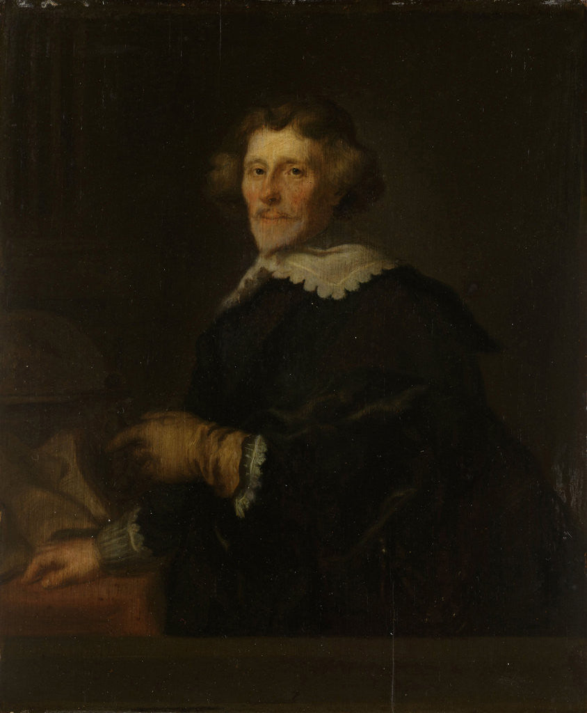 Detail of Portrait of Pieter Corneliszoon Hooft, Bailiff of Muiden, Historian and Poet by Joachim von Sandrart