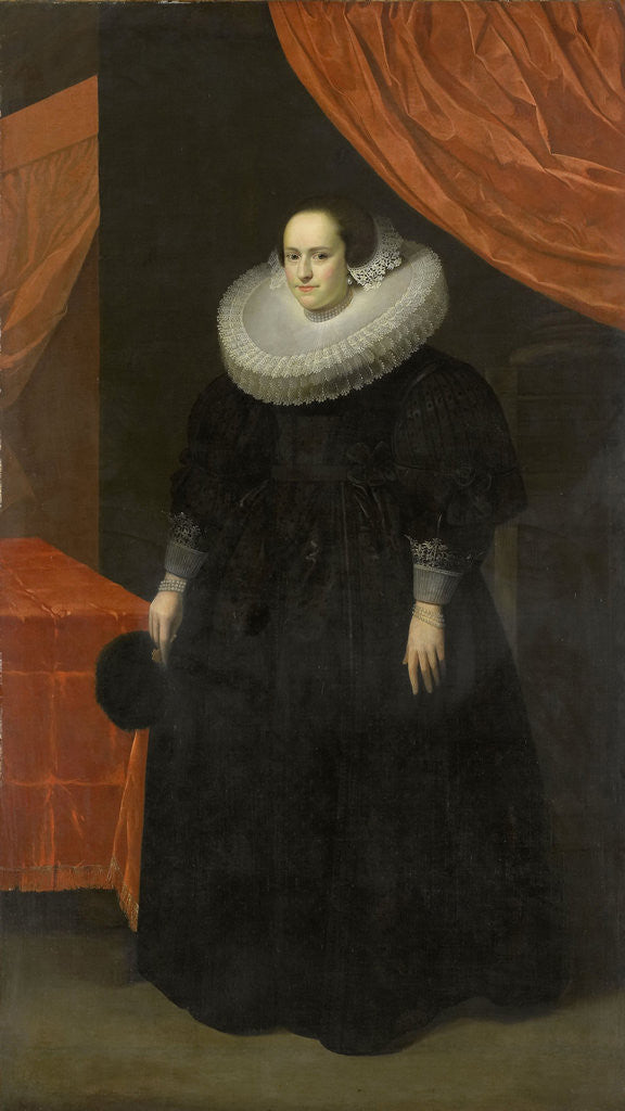 Detail of Portrait of Suzanna Moor, after 1629 Wife of Laurens Reael by Anonymous