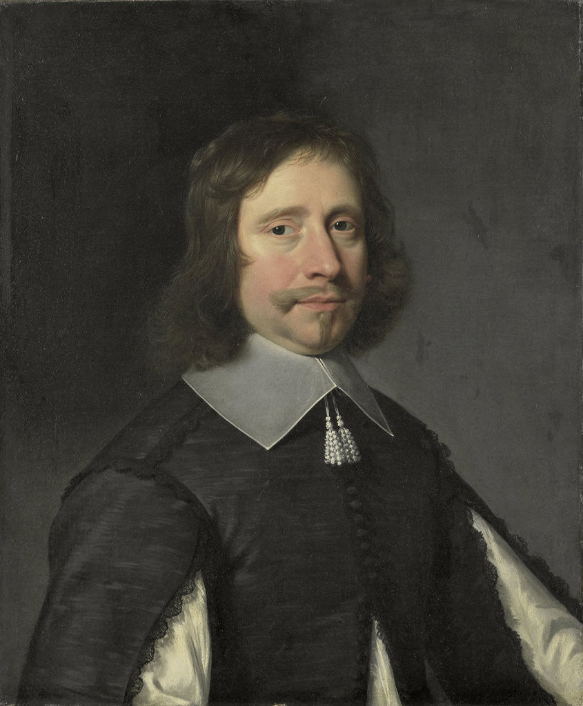 Detail of Portrait of a Man, possibly Philippe de la Trémoïlle, Count of Olonne by Jean-Baptiste de Champaigne