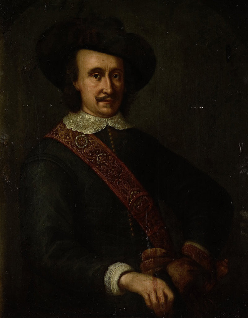 Detail of Portrait of Cornelis van der Lijn, Governor-General of the Dutch East Indies by Anonymous