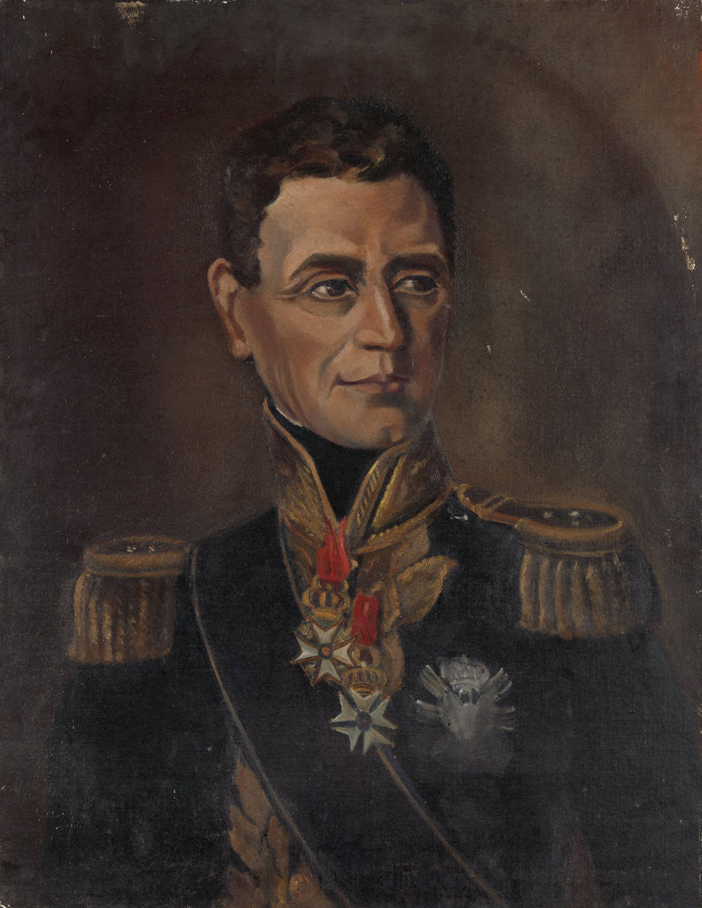 Detail of Jonkheer Jan Willem Janssens. Gouverneur-generaal by Jan Willem Pieneman