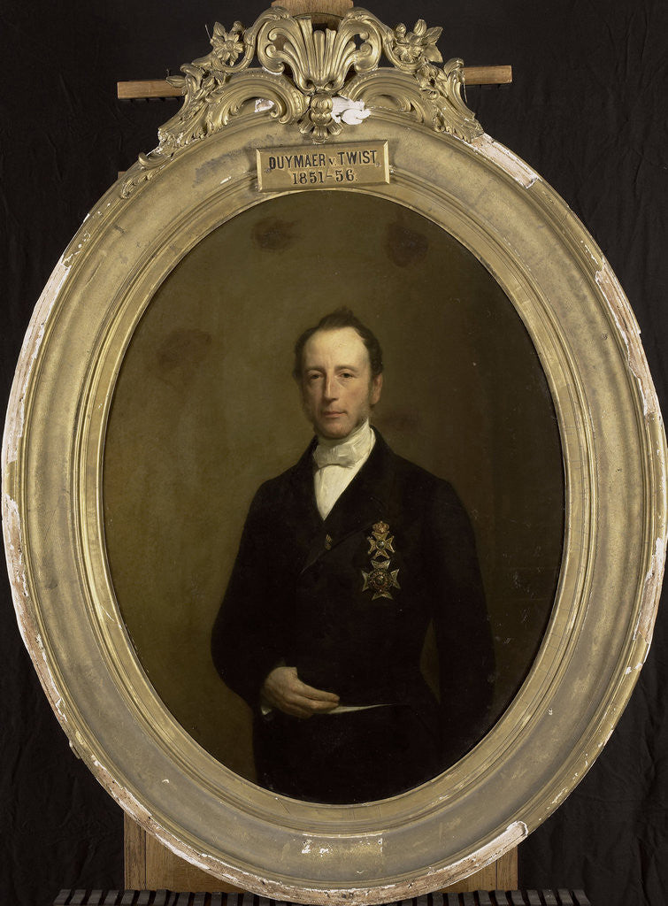 Detail of Albertus Jacob Duymaer van Twist. Gouverneur-generaal, Governor-General, by Herman Antonie de Bloeme