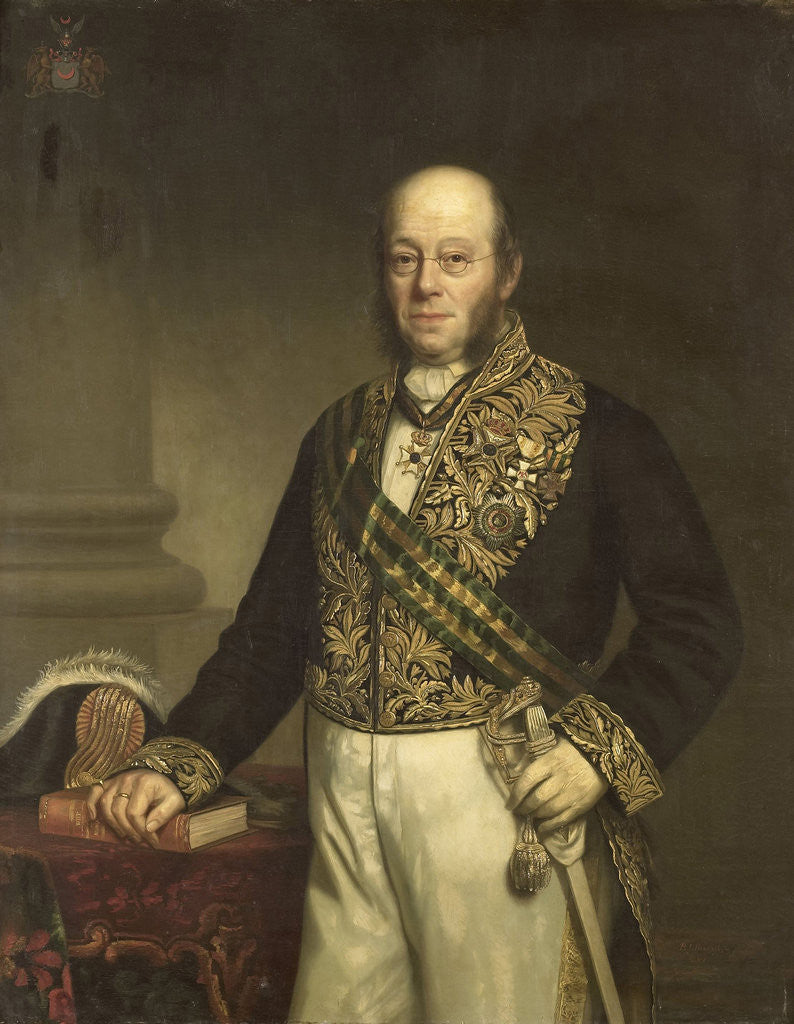 Detail of Ludolph Anne Jan Wilt Baron Sloet van de Beele. Gouverneur-generaal, Governor-General by Barend Leonardus Hendriks