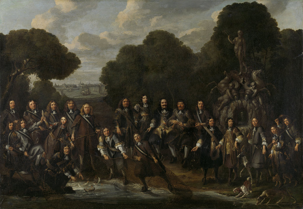 Detail of Allegory of the Flowering of the Dutch Fishing-industry after the Second Anglo-Dutch War by Willem Eversdijck