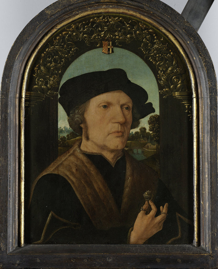 Detail of Portrait of Jan Gerritsz van Egmond, died 1523, Bailiff of Nieuwburg by Workshop of Jacob Cornelisz van Oostsanen