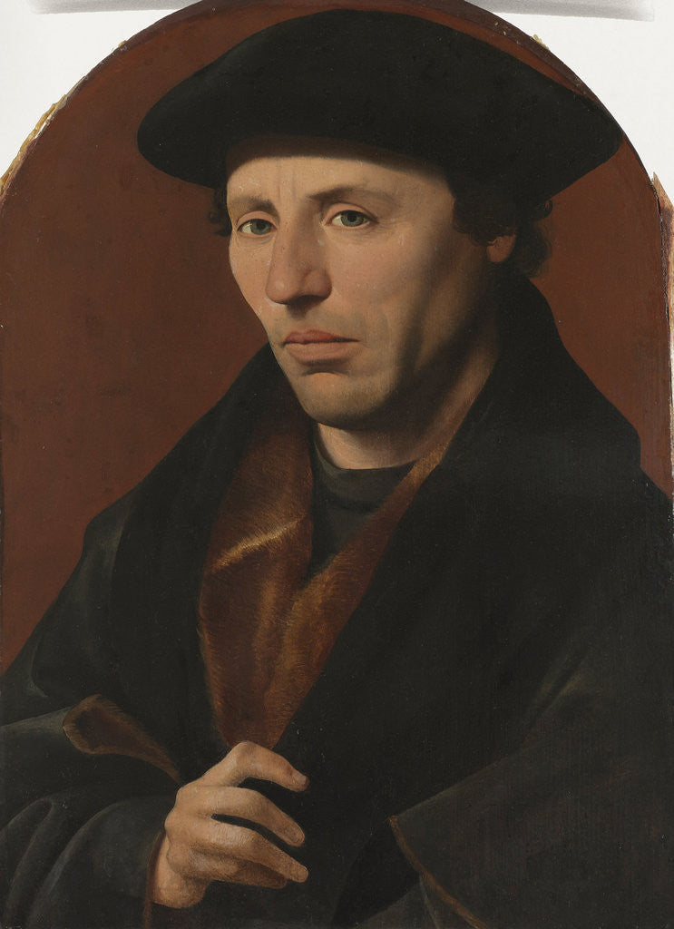 Detail of Portrait of a Haarlem Citizen, The Netherlands by Jan van Scorel