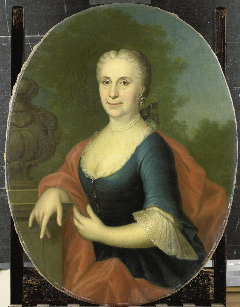 Detail of Portrait of Cornelia van Schuylenburgh, Wife of Diederik van Bleyswijk by Conrad Kuster