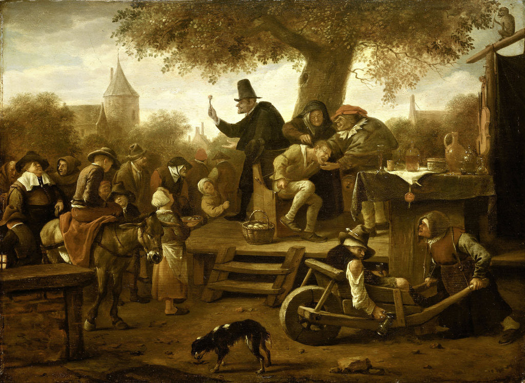 Detail of The quack by Jan Havicksz. Steen