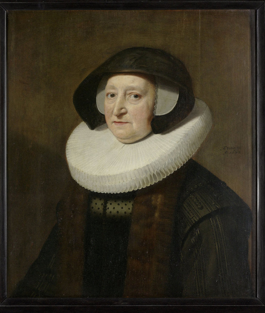 Detail of Portrait of Maria Petitpas, second Wife of Johannes Wttenbogaert (Jan Uytenbogaert) by Workshop of Michiel Jansz van Mierevelt