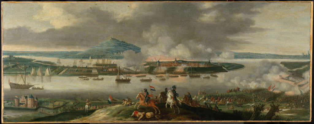 Detail of Siege of Schenckenschans by Prince Frederick Henry, April 1636 by Gerrit van Santen